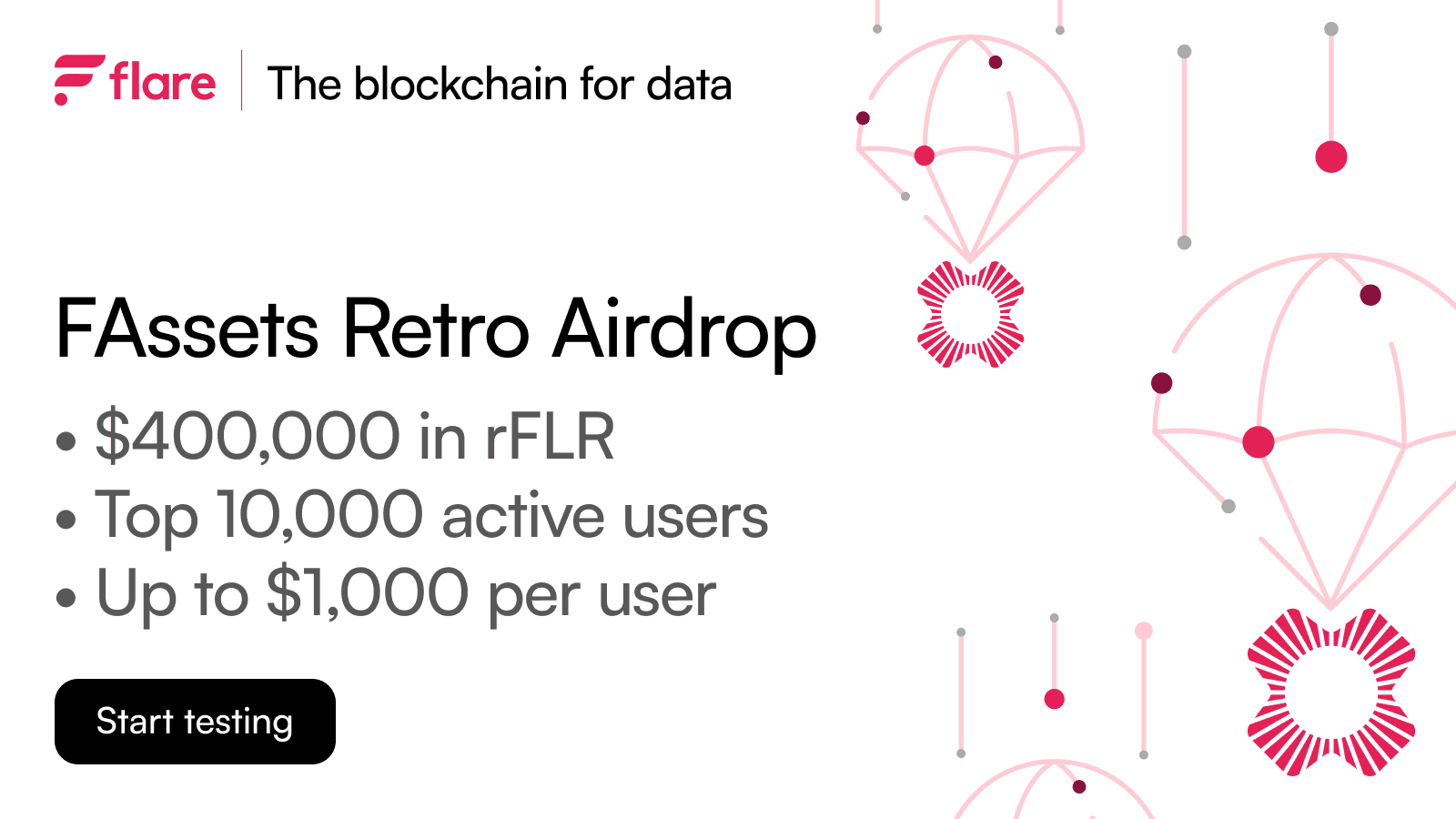 FAssets Beta Retro Airdrop Graphic